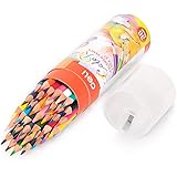 Deli 36 Colored Pencils Set with Built-in Sharpener, Coloring Pencils for Drawing, Painting and Sketching, Pre-sharpened Vibr