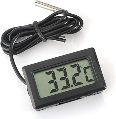 WINGONEER Digital LCD Thermometer with External Probe for Fridge Freezer