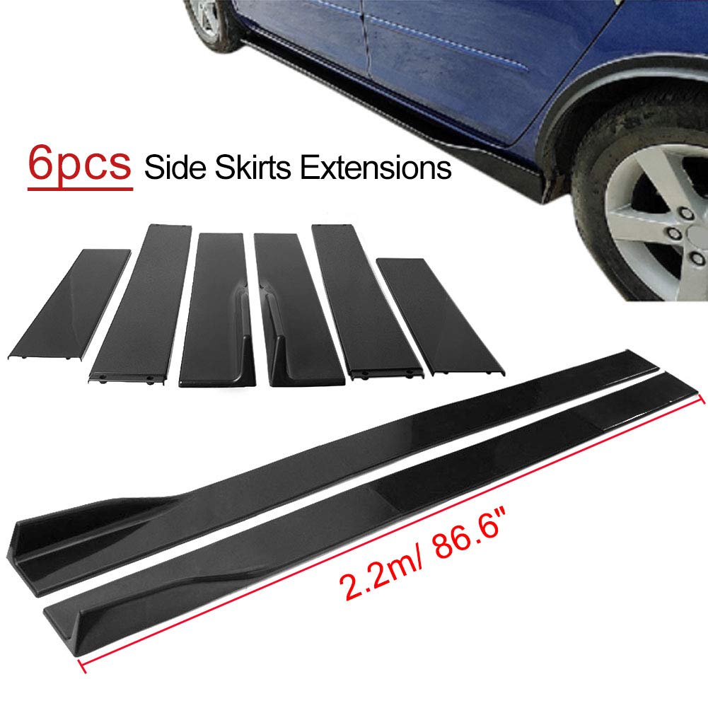 Buy SongZhi Universal 2M / 86.6" Car Side Skirt Extension Rocker Panel