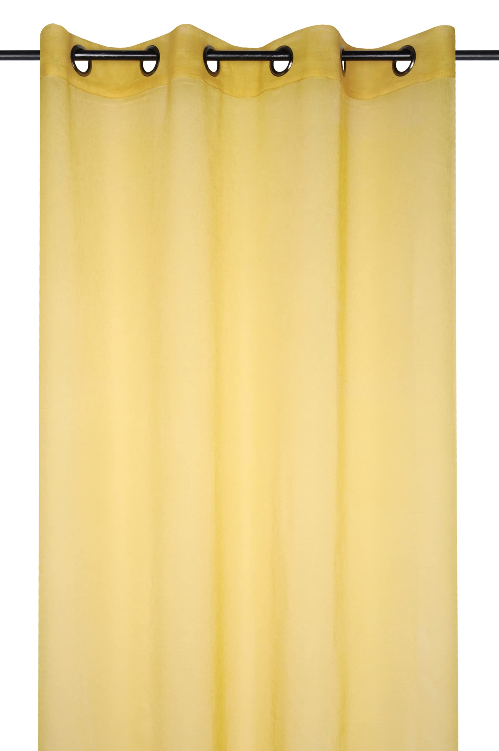 Lovely Casa r61697001vl Monna Voile 135 x 260 cm polyester, yellow, 135x260x cm โ image 1