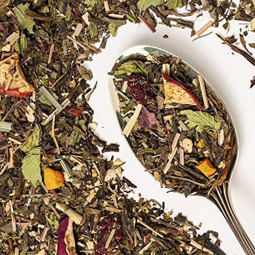 DETOX TEE zum Abnehmen Schnell & Fettverbrenner - Kräutertee - Grüner Tee Lose, Löwenzahn, Kurkuma, Ingwer, Goji beeren… – Bild 4