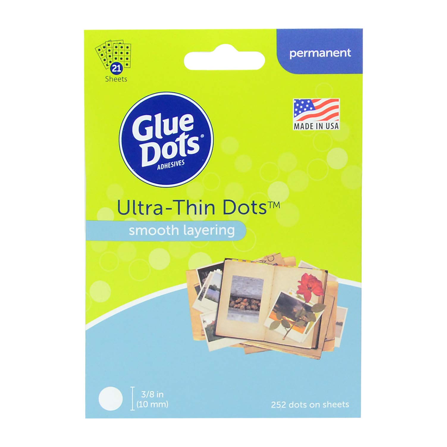 Glue Dots Ultra-Thin Sheets, Transparent