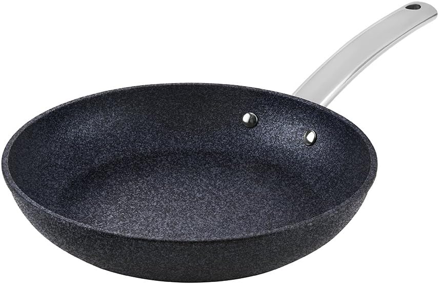 Tower Trustone Induction Frying Pan, Non Stick, Easy to Clean, Dishwasher Safe, Violet Black, 24 cm, Violet-black
