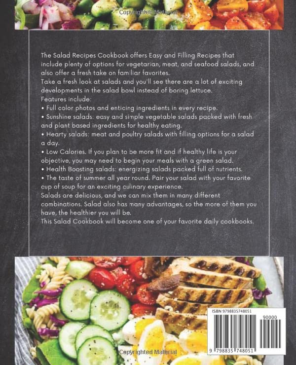 Salad Cookbook For Beginners: Delicious Recipes for a Healthy Diet from Breakfast to Dinner. Paperback – 12 juni 2022 - Image 3