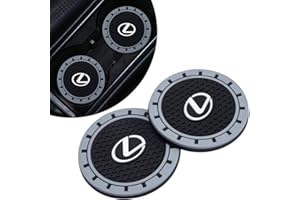 LASERSWING for Lexus Car Cup Holder Coaster, Auto Cup Holder Insert Coaster Compatible with Lexus RX ES GS LS NX RS GX LX RC LC RX350 is250 GX460, 2PCS