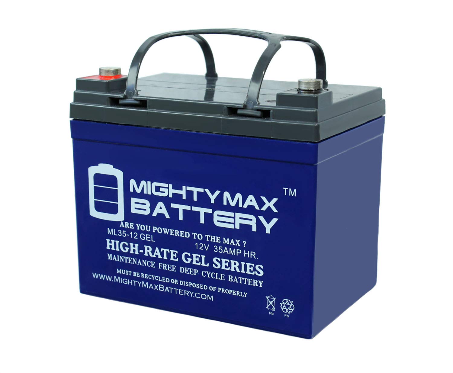Mighty Max Battery 12V 35AH Gel Battery Replacement for BatCaddy X3R
