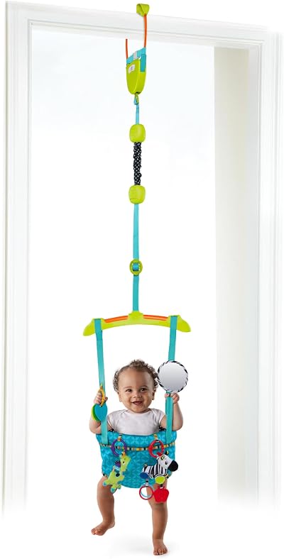 Bright Starts Bounce n Spring Deluxe Door Jumper 26 lb Seat Pad Washable