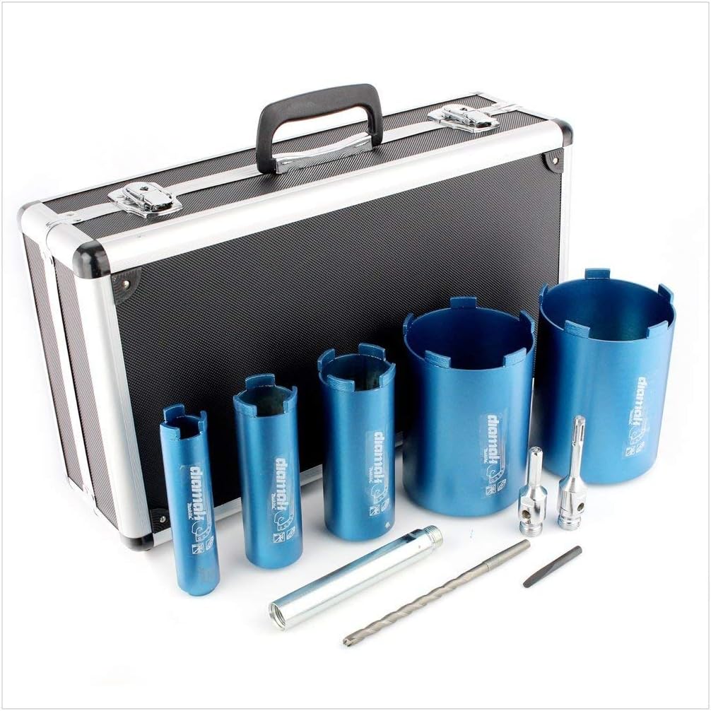 Makita P-74712 Makita P-74712 Diamak 10 Piece Dry Diamond Core Drill Set, Blue, 49.2 x 29.8 x 15.4 cm - Image 4