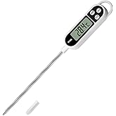 NANGOALA Meat Food Candy Thermometer, Probe Instant Read Digital Cooking Kitchen BBQ Grill Thermometer With Long Probe for Li