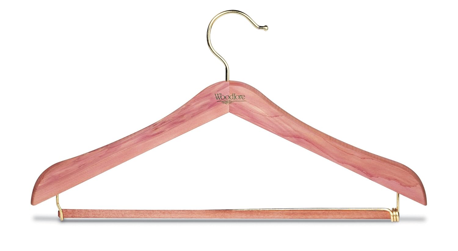 Woodlore 84071 Standard Cedar Hangers with Locking Pant Bar