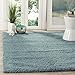 SAFAVIEH California Shag Collection Accent Rug - 3' x 5', Light Blue, Non-Shedding & Easy Care, 2-inch Thick Ideal for High Traffic Areas in Entryway, Living Room, Bedroom (SG151-6060)