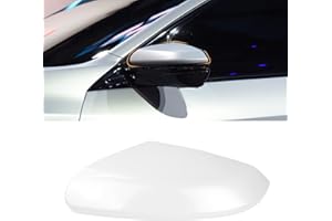 Moonlinks Compatible with 2016-2021 Honda Civic Driver Side Mirror Cover Replacement,Platinum White Pearl for 10th Gen Civic,2019-2022 Insight,LH Side Door Rearview Mirror Cap Trim(1PC)