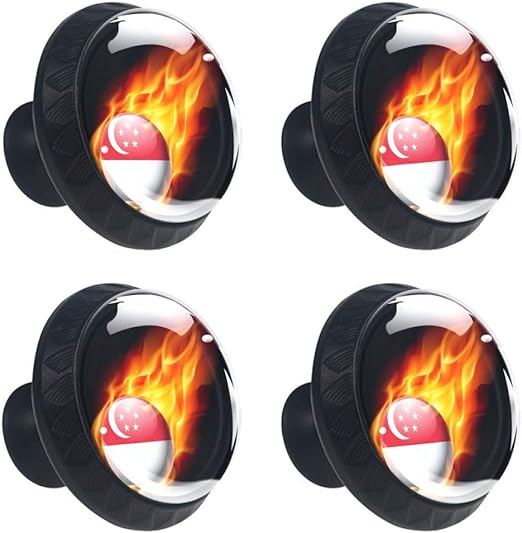 Tirador de la bandera de la llama para cajón de fútbol, tirador de