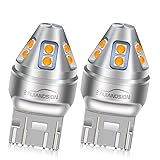 Ruiandsion 2pcs 7440 7443 LED Bulb Amber T20 Wedge