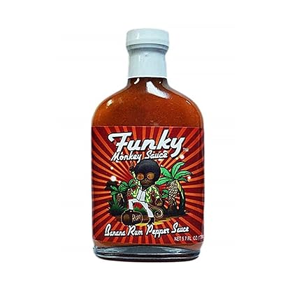 Amazon Com Funky Monkey Banana Rum Pepper Sauce Grocery Gourmet Food