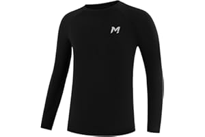 Moozava Boys Compression Shirt Long Sleeve Quick Dry Youth Undershirt Football Baseball Kids Athletic Soccer Base Layer Tops