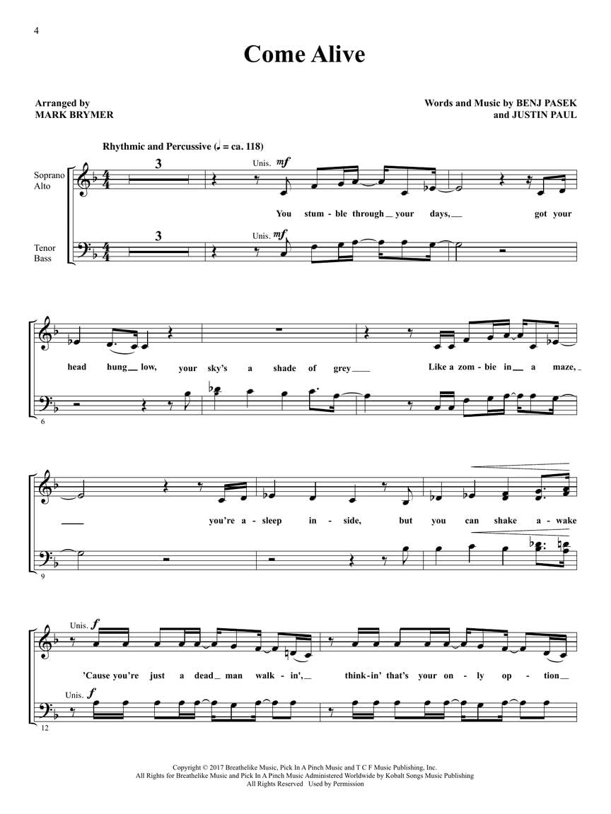 The Greatest Showman Sing with the Choir Volume 16