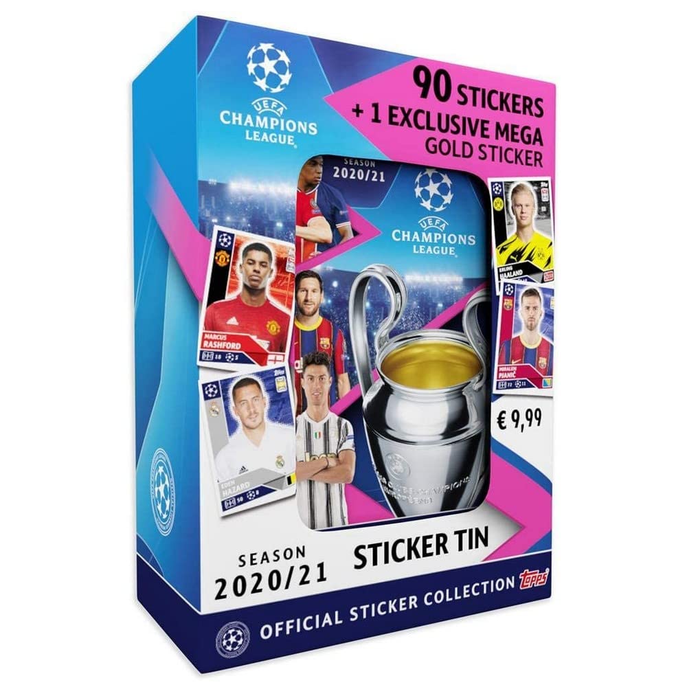 Topps UCL Mini Tin of Stickers T.20/21 (9 envelopes)
