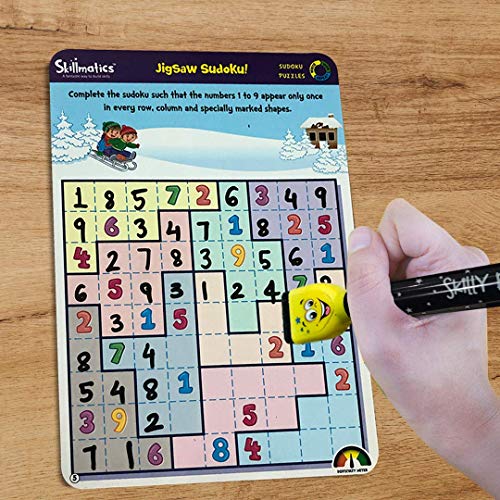 Skillmatics Educational Game Sudoku Puzzles Reusable Activity Mats