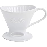 Melitta SS PO WH Ceramic Signature Series Pour-Over Coffee Maker, Glossy White