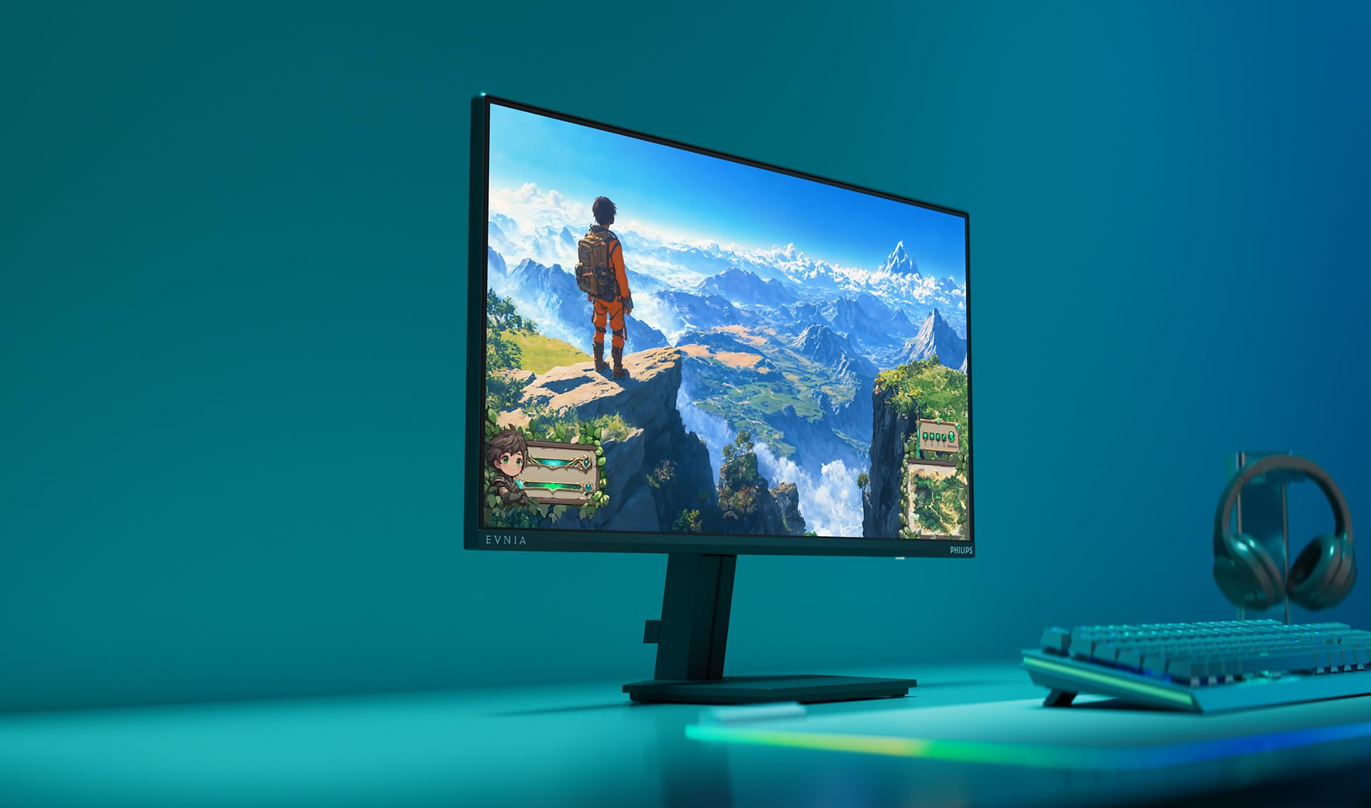 Philips Evnia 24M2N3200NF - 24 Zoll Full HD Gaming Monitor, 144 Hz, 1 ms MPRT, FreeSync, G-Sync comp. (1920x1080, HDMI 2.0, DisplayPort 1.4) schwarz 6