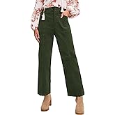 Acelitt Womens Casual Winter Straight Leg Elastic Waist Corduroy Pants with Pockets, S-XXL