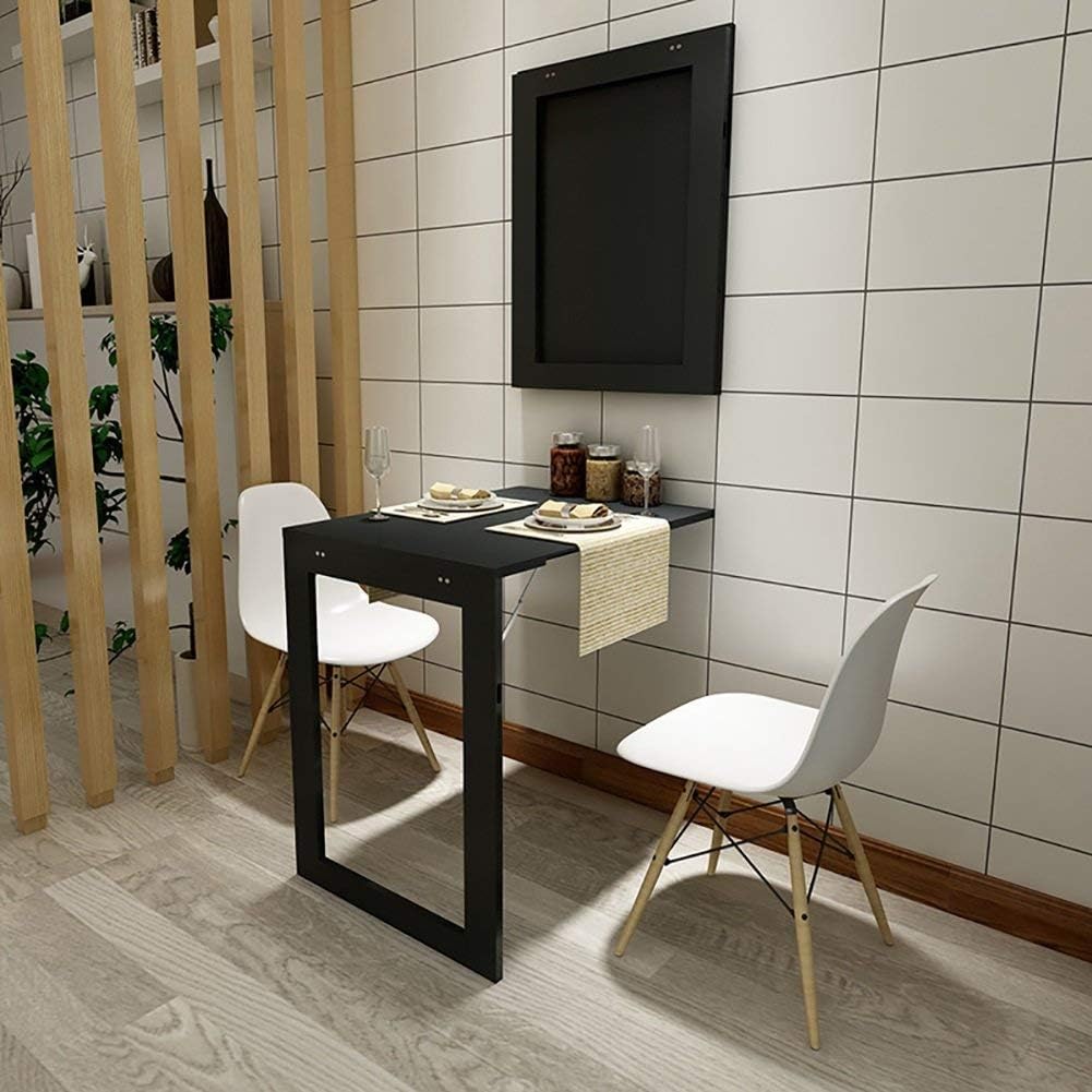 YJDQZDDNZ Wall-Mounted Folding Drop-Leaf Table,Solid Wood,Bearing Strong,Study Notebook Computer Desk Children Table Desk,Simple Housing Floating Shelves,Kitchen Console Dining Table Multifunct