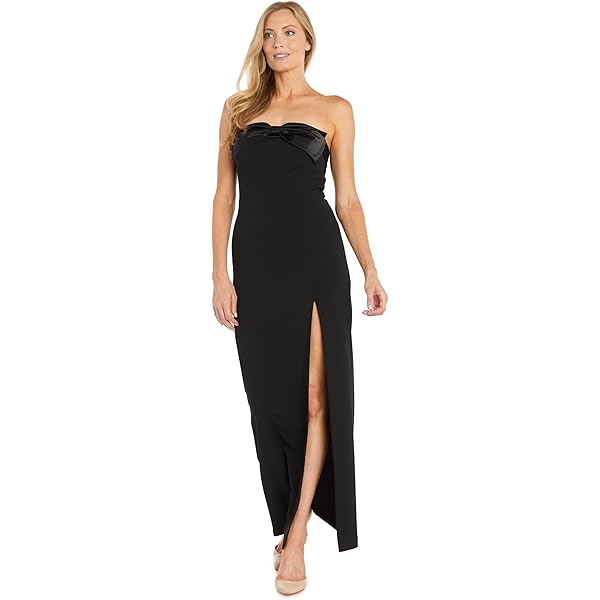 Amazon.com: Adrianna Evening Women's Knit Crepe One Shoulder Gown, Black, 6  : Clothing, Shoes & Jewelry