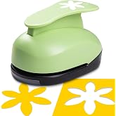 Flower Hole Punch, Large Flower Punches for Paper Craft, 3 inch Daisy Punch | Flower Shaped Craft Punches, Scrapbook Punch, Flower Lever Punch for Card Making, Scrapbook Supplies, Easy to Use, Clean Cut