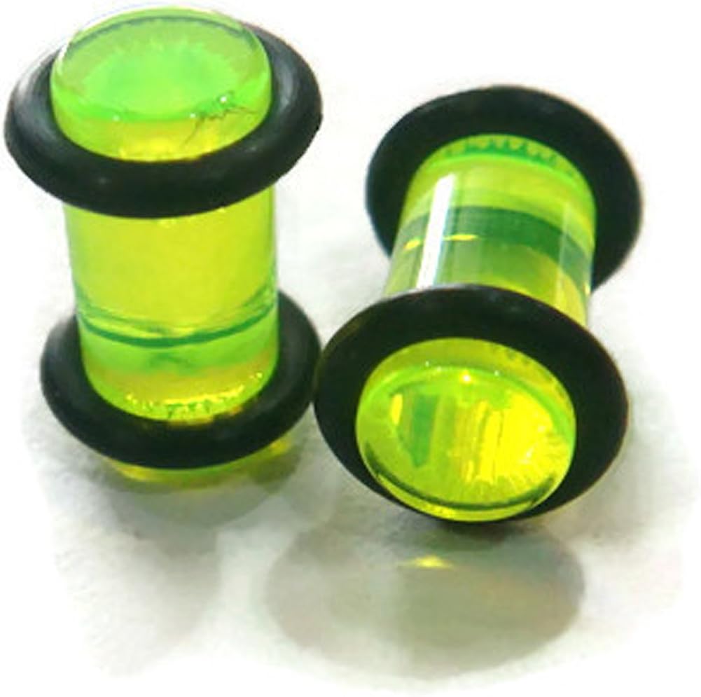 Pair 2g 2 Gauge 6mm Ear Plugs Rings Ring Earring Earlet Body Piercing Jewelry