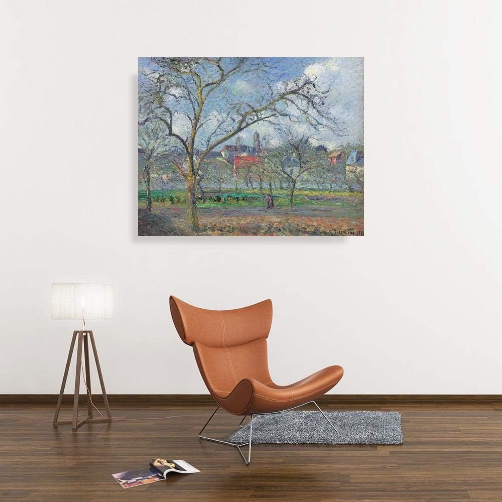 JH Lacrocon Camille Pissarro - Huerto Saint-Ouen-LAumone Invierno ...