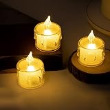 KOOSREEL Battery Tea Lights 24pk Warm Yellow Flameless LED Candles 100+ Hours view 8