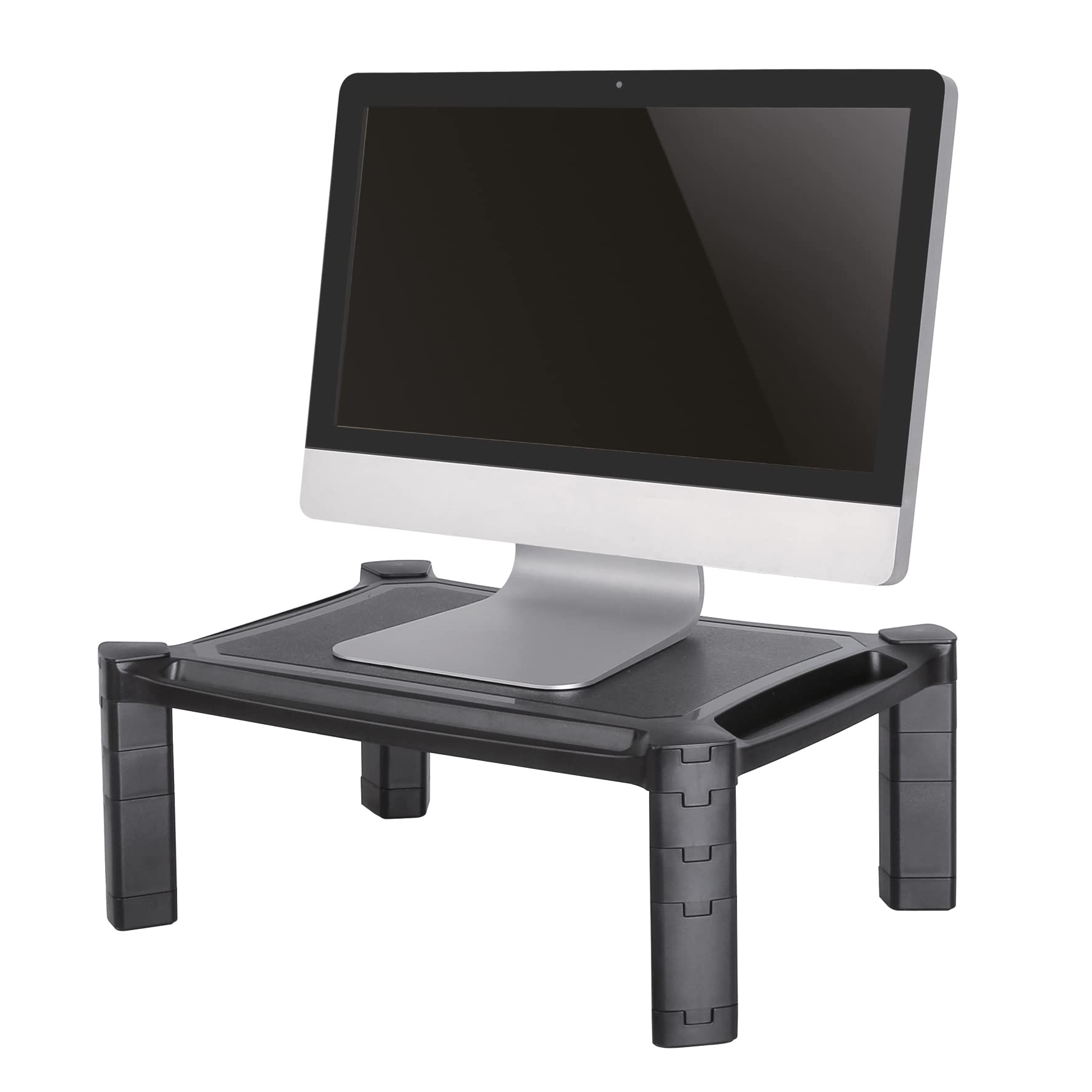 Newstar NSMONITOR20 Laptop or Monitor Stand/Riser, Height Adjustable - Black