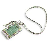 Vera Bradley womens Premium Cotton Zip Id Pouch W/Breakaway Lanyard