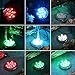 WisHome Waterproof Battery Operated Submersible LED Lights Multicolored RGB Color Changing Underwater Pool Lights with Remote Control for Pool Vase Christmas Wedding Party Holiday Lighting Pack of 2