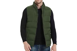 MADHERO Mens Puffer Vest Lightweight Sleeveless Quilted Jacket Outerwear Vests