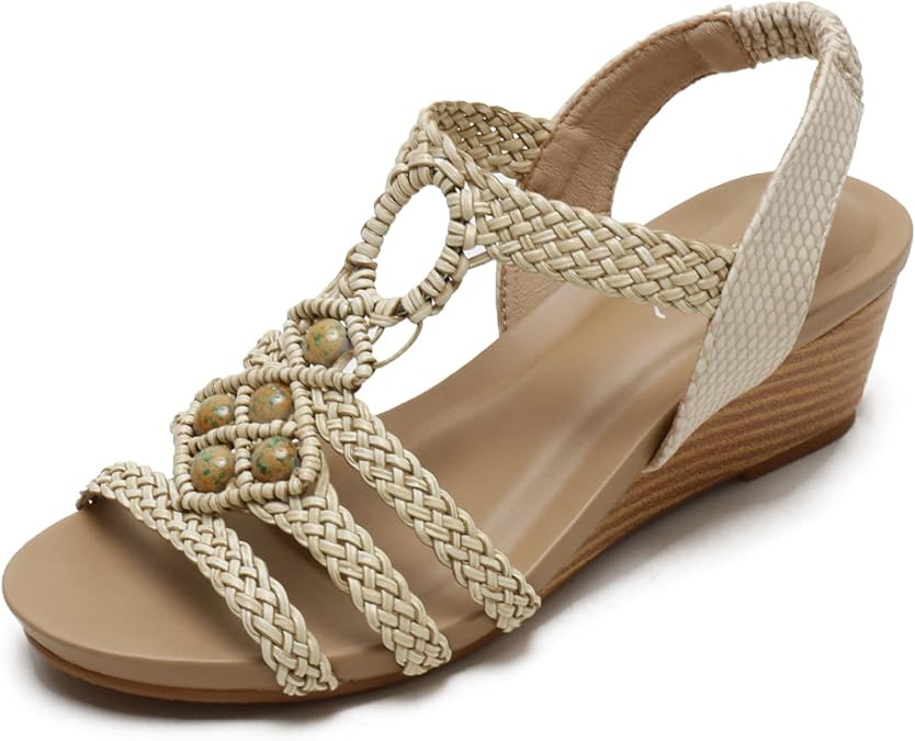 peep toe woven sandals
