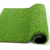 Realistic Artificial Grass Turf Lawn-5FTX8FT, 1.38" Indoor Outdoor Garden Lawn Landscape Synthetic Grass Mat Fake Grass Rug