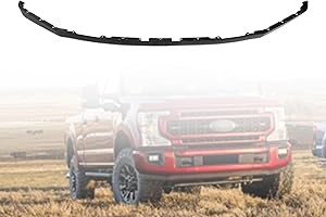 LOSTAR Front Lower Deflector Valance Panel Compatible with 2020 2021 2022 F250 F350 F450 F550 Super Duty Black