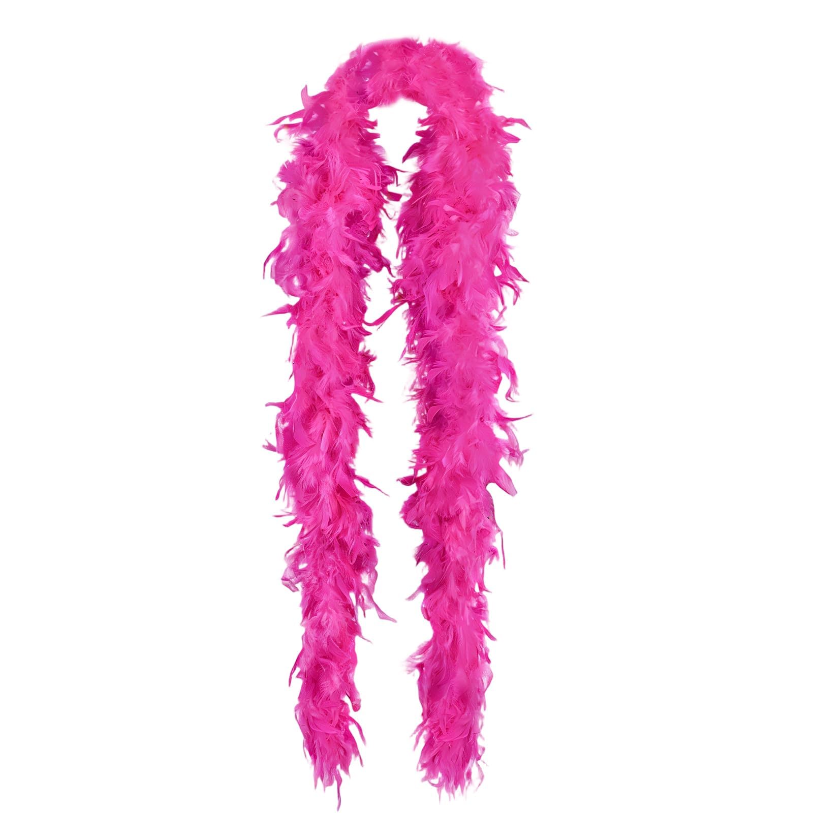 40g Feather Boa, Soft and Vibrant Turkey Boa Feathers, Fancy Dress Accessories for Adults, Kids for Party Bulk, Christmas, Wedding, Costume, Concert, Decoration, 2 Meters Long