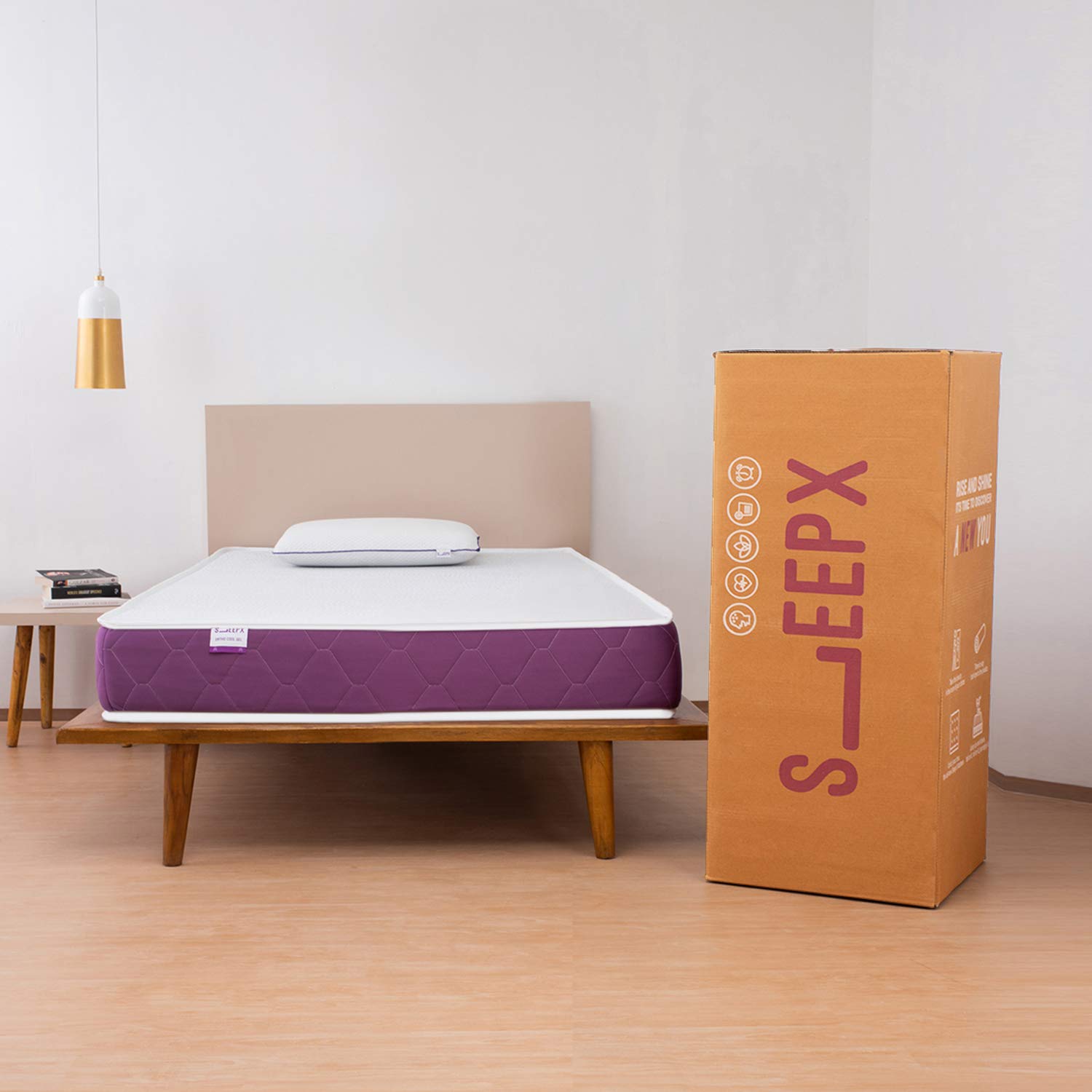 SleepX Ortho Mattress Memory Foam Single Bed Size (72*36*5) Amazon