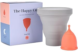 Hawwwy | Menstrual Cups - Comfortable Silicone Cup - Leak-Free & Odor-Free Periods - Ideal for Bladder Sensitivity & Cramping Discomfort - Suitable for Teens with Sensitive Skin (Pink)