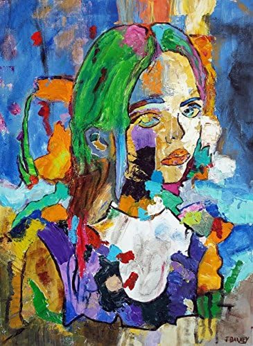 "Inscrutable" Fine Art Print, Woman Lost in Deep Thought, Original Art