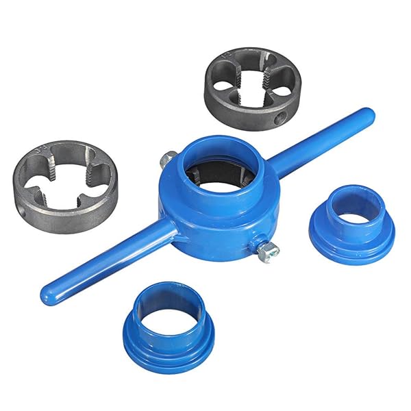 6Pcs NPT Die Set PVC Thread Maker Tools Kit 1/2 Inch 3/4 Inch 1 Inch