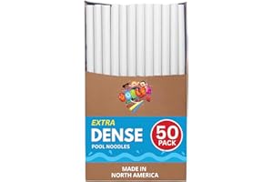 50 Pack of 48 Inch Oodles of Noodles Foam Swimming Pool Noodles - Hollow Core Bulk Floats Foam Tubes - Durable, Buoyant for Pool Toys, Beach, Crafts & DIY Projects - Wholesale Price