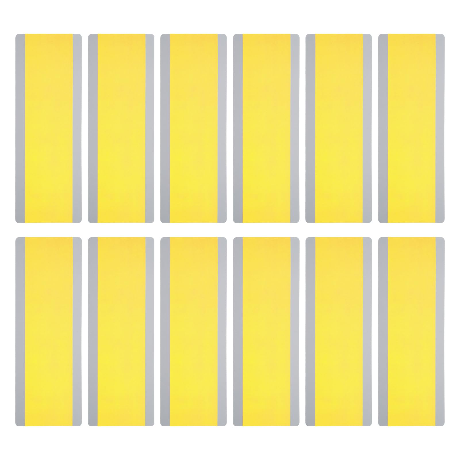 PATIKIL Guided Reading Strips, 12pcs Tracking Highlight Colored Overlay Bookmark Reduce Visual Stress Teacher Teaching Supplies for Classroom, Yellow — image 1
