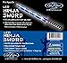 Ninja Sword Toy Light-Up (LED) Deluxe with Motion Activated Clanging Sounds – BRIGHT BLUE in a Gift Ready Packaging and separate sound control