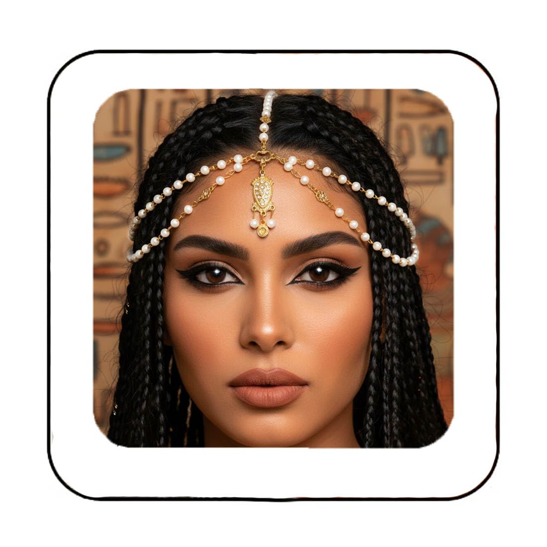 Fashband Boho Bridal Head Chain Gold Crystal Pendant Headpiece Wedding Hair Accessories for Women