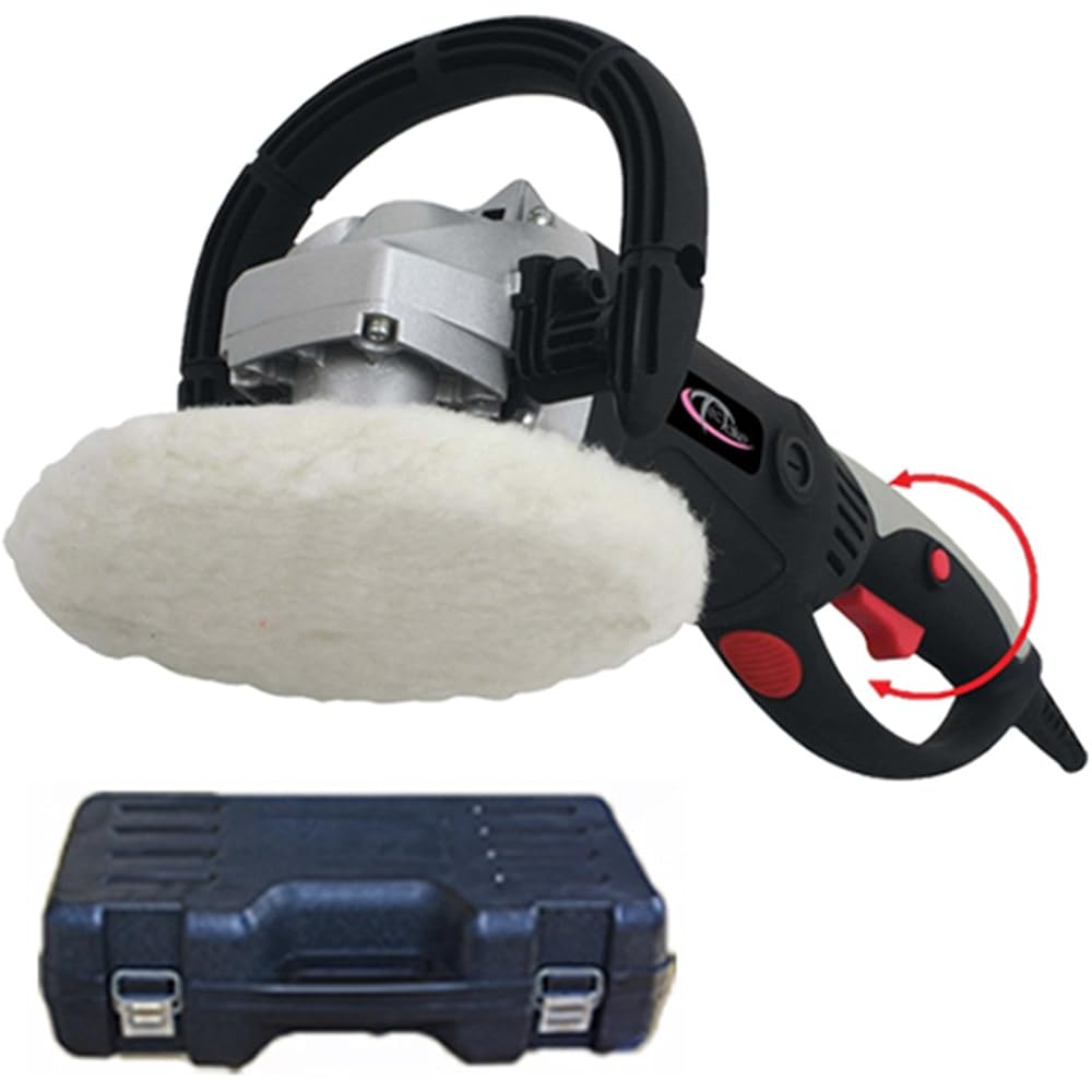 Tectake Poliermaschine Set 37-teilig – Exzenter-Poliermaschine Für Auto, Scheinwerfer & Mehr