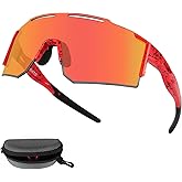 IX INOXTO Sports Sunglasses for Men Women Cycling Sunglasses Lightweight TR90 Frame UV400 Protection Goggles for Baseball Run